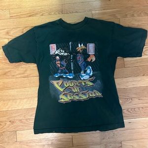 Vintage Green Space Jam Basketball Tee XL